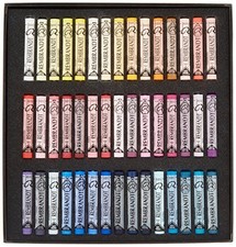 Ensemble Talens Japan Rembrandt pastel doux 90 couleurs pour portrait...