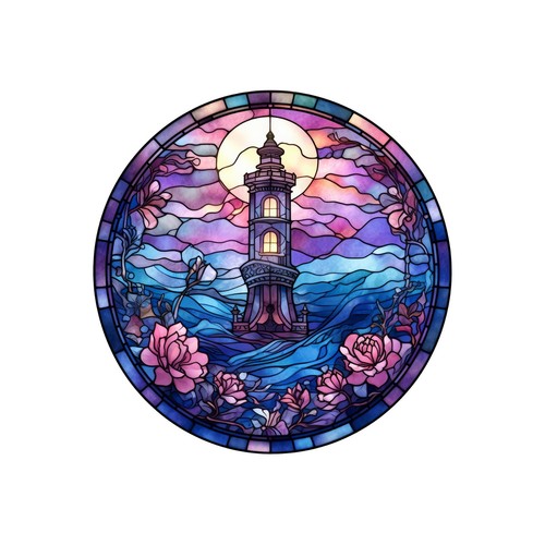 Autocollants phare vitraux - autocollants,
