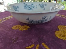 Vasque Cuvette Bassine de Toilette Givors Modèle Marguerite Décor Floral Bleu