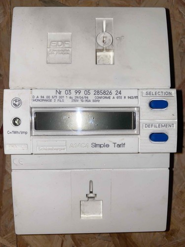 Compteur bleu électronique
