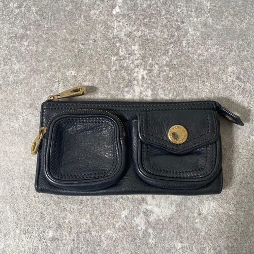 Portefeuille zippé cuir - portefeuille, en
