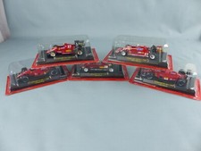 Lot de 5 miniatures FERRARI  1/43 F1 FORMULE 1 années 1980 + boites sous blister