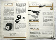Publicité Pub Audio Contacts Magazine n°1 1982 cellules Grado an. 80  Hifi Audio