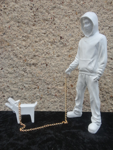 Figurine banksy chien qui - banksy, "