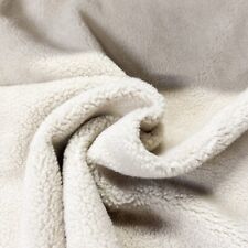 Webpelz Court Teddy Imitation De Peau De Mouton Ecru Tissu Doux Et Confortable