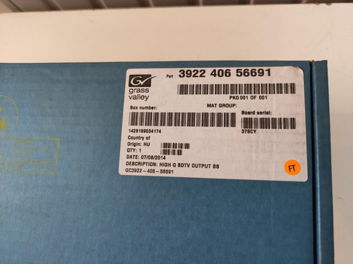 Grass valley gvg - new, part