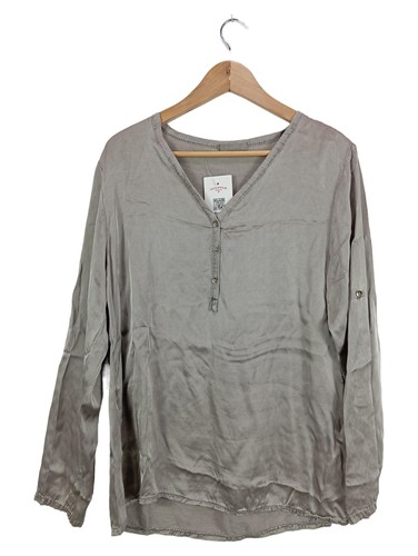 Chemisier femme gris - chemisier, soie
