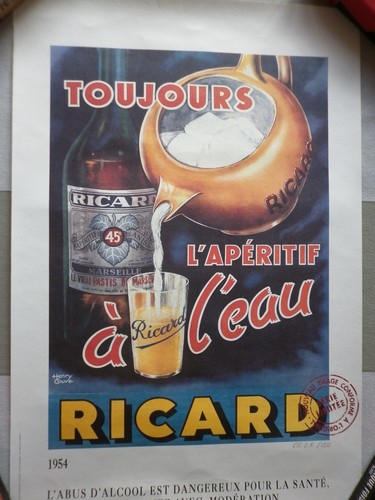 Affiche publicitaire ricard - affiche,