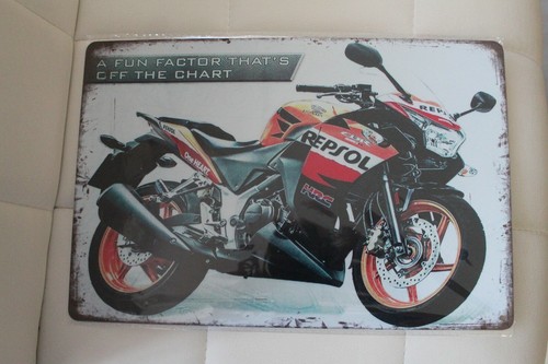 Plaque publicitaire moto - plaque,