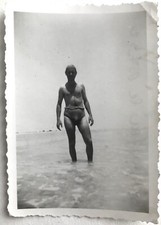 PHOTO ANCIENNE - VINTAGE SNAPSHOT - HOMME TORSE NU MUSCLE MAILLOT DE BAIN - MAN