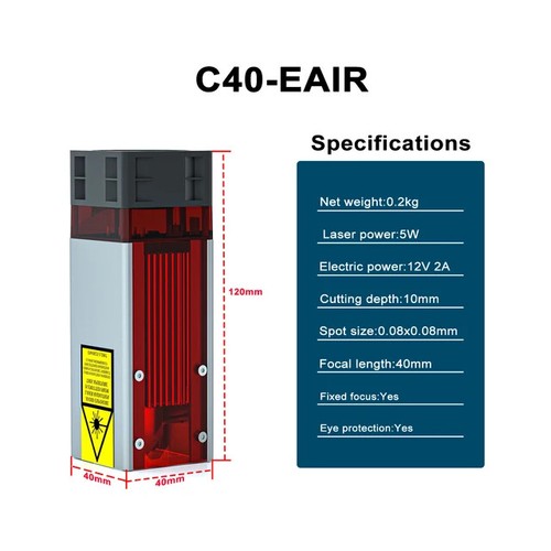 Zbaitu c40 eair 40w - zbaitu, laser