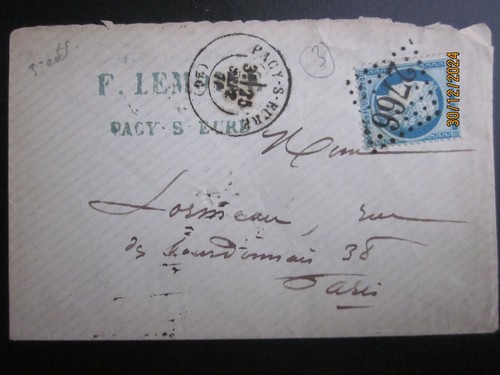 Lettre 2766 pacy sue eure - lettre, gc