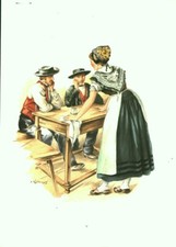 Gravure ancienne Alsace 1970