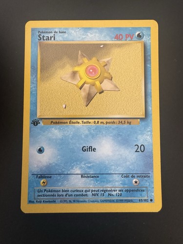 Carte pokémon stari 102 - carte, 65/102