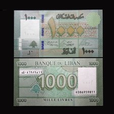 Liban billet 1000 livres - livres, *