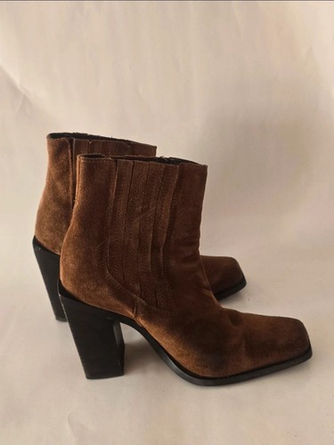 Bottes style western daim - bottes, en