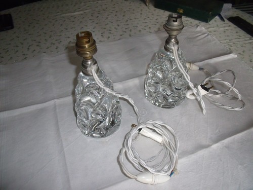 Paire lampes cristal - paire,