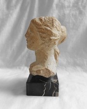 Buste en terre cuite soclée