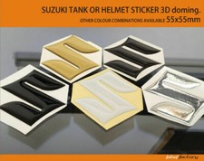 Autocollant logo Suzuki Tank, étiquette, autocollant gsx r carbone 3D, 10 cou...