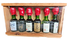 COLLECTOR COFFRET 6 MINIATURES BOUTEILLES VIN LUSSAC ST EMILION LALANDE POMMEROL