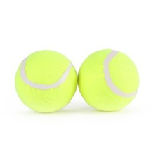 2 Balles de Tennis Jaunes 6,40 cm Toutes Surfaces Sport de Raquette