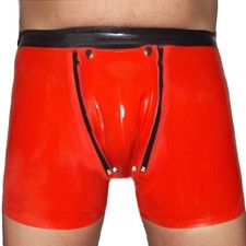 Shorts en latex avec double
