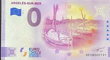 BILLET 0  EURO ARGELES SUR MER BATEAUX  FRANCE   2021  NUMERO RADAR 191