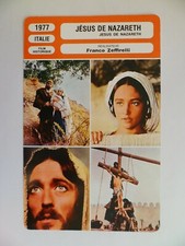CARTE FICHE CINEMA 1977 JESUS