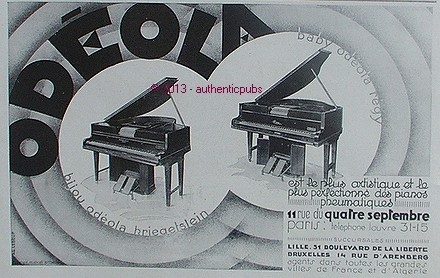 Publicite odeola piano queue - piano, a
