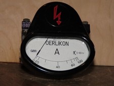 Ancien AMPEREMETRE OERLIKON instrument mesure industriel usine atelier garage