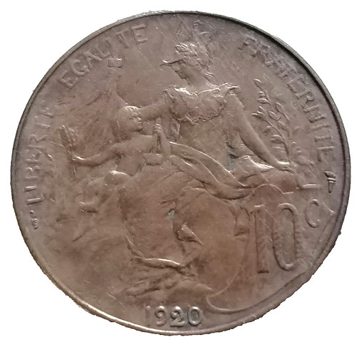 Centimes daniel dupuis 1920 - centimes, daniel-dupuis