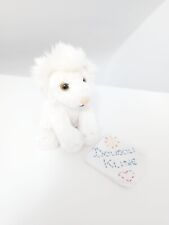 Peluche/Doudou Petit Lion Crinière Blanc Crème Nez Rose 13cm Zooparc Beauval Zoo