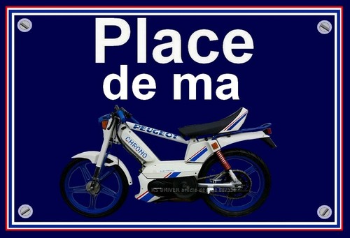 Plaque place ma peugeot - plaque,