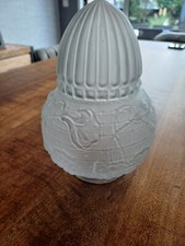 Obus globe centre lustre verre