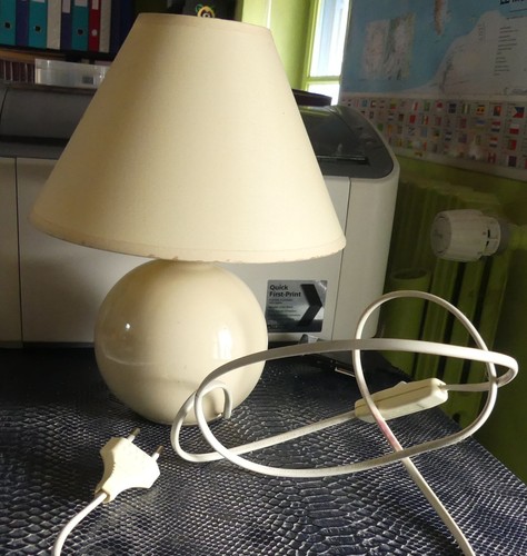 Lampe chevet vintage 1990 - lampe,