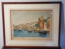 Tableau Aquatinte Signé