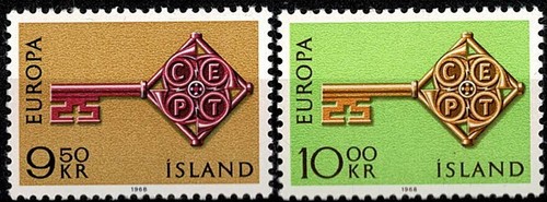 1968 islande europa cept - 1968,