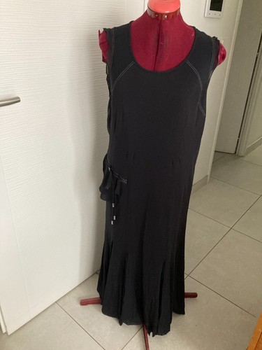 Robe longue noire fred - noire,