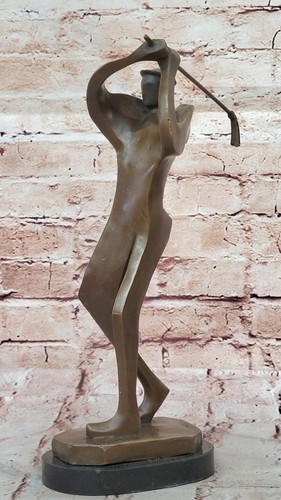 Figurine golfeur bronze - figurine,