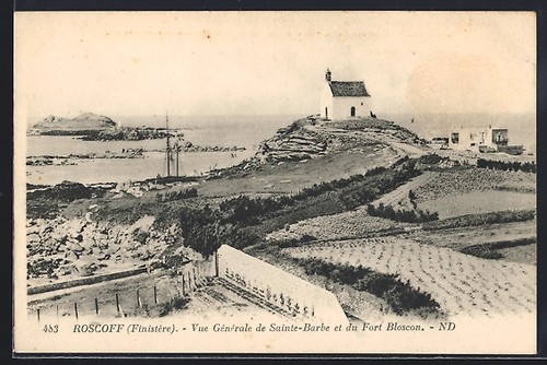 Cpa roscoff finistère - /finistère,, vue