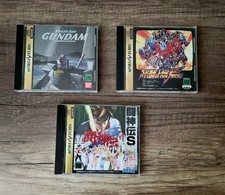 Lot 3 jeux  Console Sega Saturn NTSC-J (Jap)  complets notice et spin card