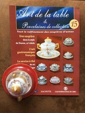 PORCELAINE N°15 DE COLLECTION HACHETTE SOUPIERE MINI STYLE DE VIENNE XIX SIÈCLE 