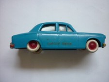 MINIALUX /  PEUGEOT  403  BLEU  CHEQUE TINTIN  /  1 / 43  EME   PLASTIQUE  