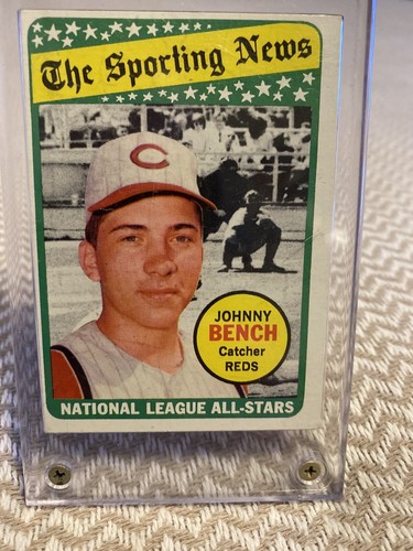 1969 johnny bench topps - bench, the