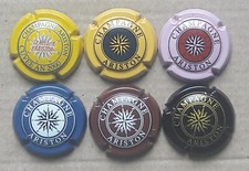 Ariston : lot de 6 capsules de champagne (d'assez à très bon état)