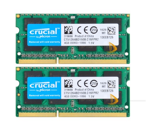 Crucial 2rx8 pc3 8500s - crucial, 2x