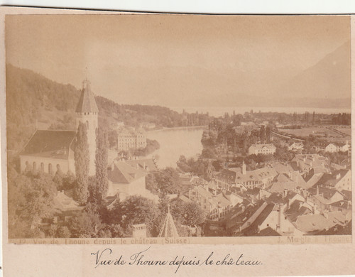 Rare photo thoune thun depuis - thun,
