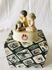 Enesco Kim Anderson- Boy & Girl Praying Music Figurine #549371 UPC:045544609036