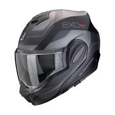 Casque Moduler Basculable SCORPION EXO-TECH EVO PRO Commutateurs Noir Argent