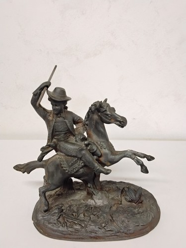 Statuette cavalier cheval - statuette,